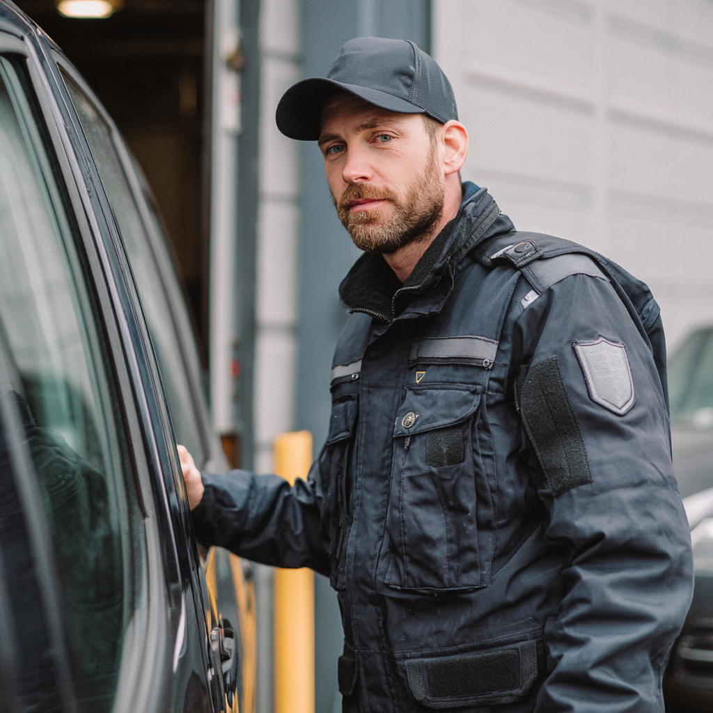Mees Customs Employee In Uniform Checking A Car V 7 B319dd79 8e80 4736 B74e C18a498cfd31 2
